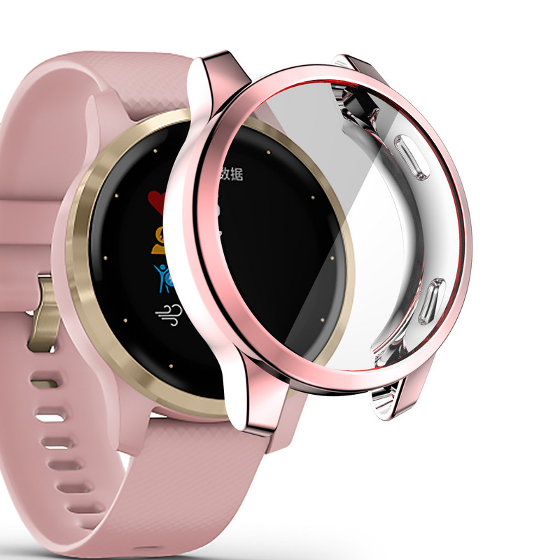 Husă de protecție din silicon pentru Garmin Venu 2 Plus 2S Carcasă de protecție pentru cadru pentru Garmin Vivoactive 4S / 4 Bara de protecție pentru ceas inteligent