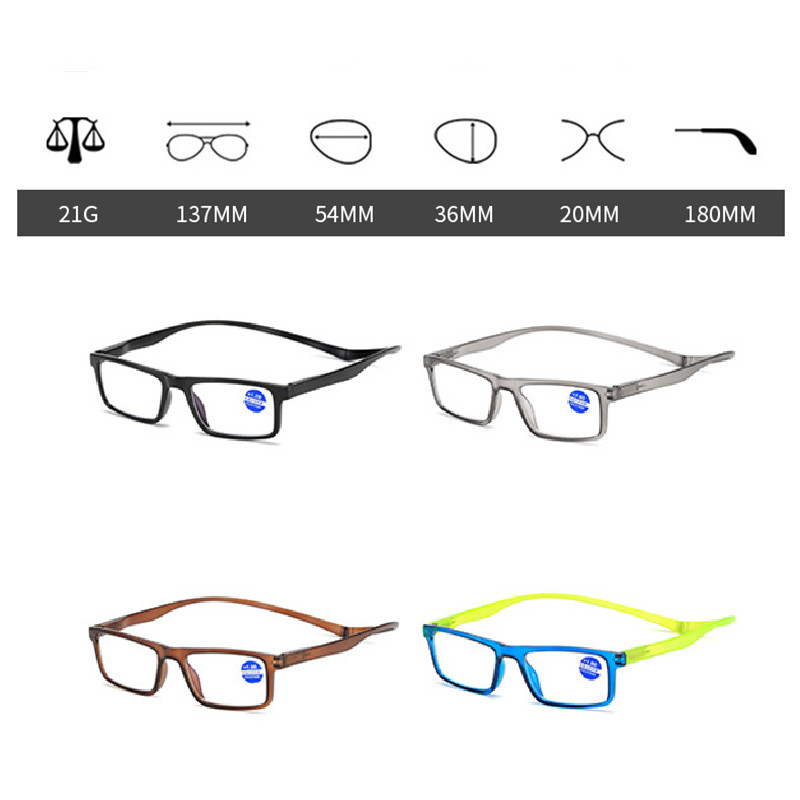 Nauji Unisex Kabantys Kaklo Magnetiniai Skaitymo Akiniai Didintuvas Vyrams Moterims Magnetiniai Presbyopical Akiniai Kniedės Hiperopijos akiniai