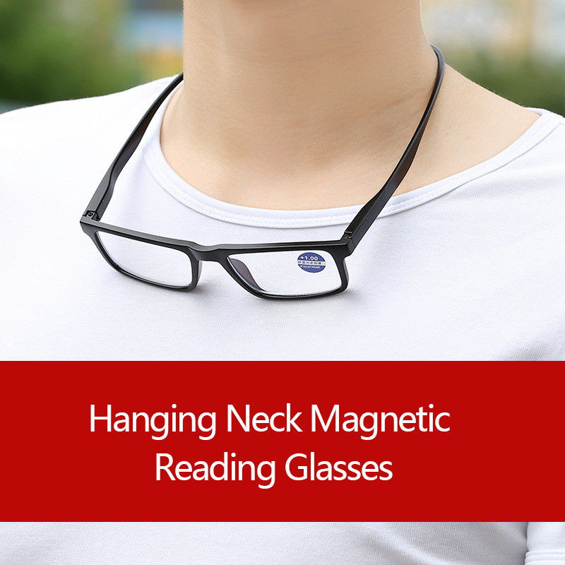 Nauji Unisex Kabantys Kaklo Magnetiniai Skaitymo Akiniai Didintuvas Vyrams Moterims Magnetiniai Presbyopical Akiniai Kniedės Hiperopijos akiniai