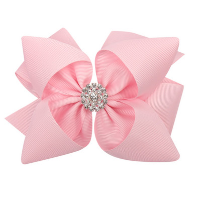 ncmama плътна панделка, подредени с ленти за коса за момичета с ръчно изработени щипки за коса с лък от кристали Аксесоари за коса за момичета в стил принцеса