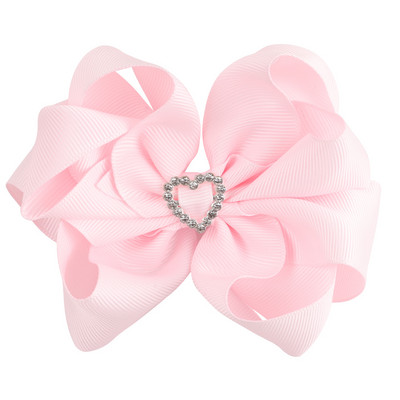 ncmama плътна панделка, подредени с ленти за коса за момичета с ръчно изработени щипки за коса с лък от кристали Аксесоари за коса за момичета в стил принцеса