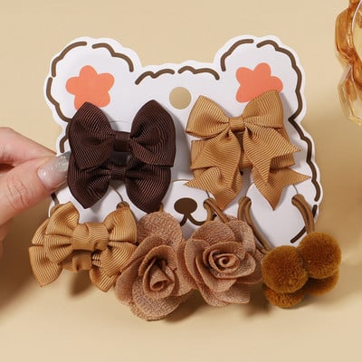 10 tk/komplekt Tüdrukule armsad lillekangid kummipaelad Lastele armsad juuksepaelad juukselipsud lastele juuste aksessuaarid beebipuhkuse kingitus