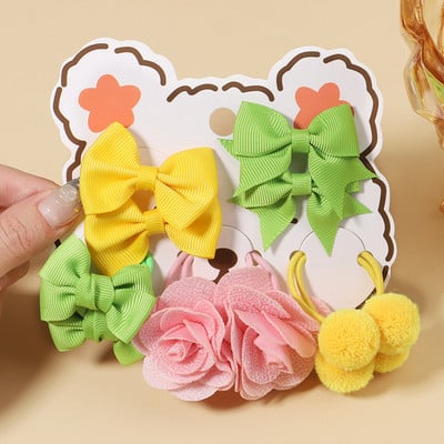 10 tk/komplekt Tüdrukule armsad lillekangid kummipaelad Lastele armsad juuksepaelad juukselipsud lastele juuste aksessuaarid beebipuhkuse kingitus