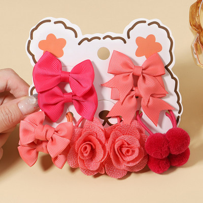 10 tk/komplekt Tüdrukule armsad lillekangid kummipaelad Lastele armsad juuksepaelad juukselipsud lastele juuste aksessuaarid beebipuhkuse kingitus