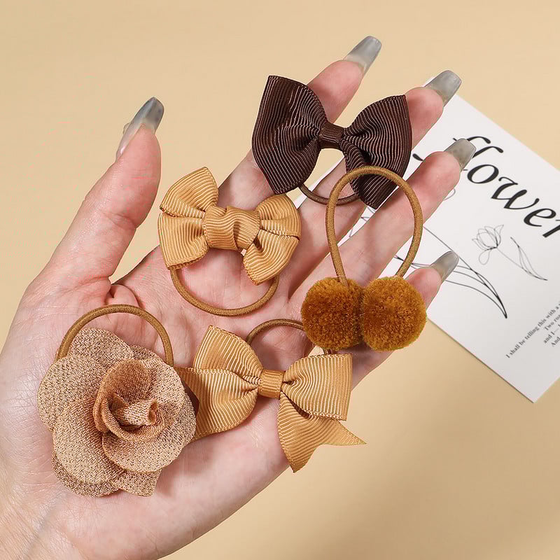 10 tk/komplekt Tüdrukule armsad lillekangid kummipaelad Lastele armsad juuksepaelad juukselipsud lastele juuste aksessuaarid beebipuhkuse kingitus