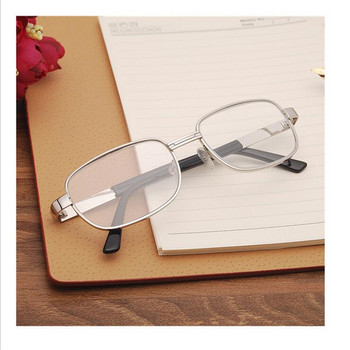 Γυαλιά ανάγνωσης από κρυστάλλινα γυαλιά Γυναικεία Ανδρικά Μεταλλικά Πλαίσια Τετράγωνα γυαλιά ανάγνωσης υπερμετρωπίας πρεσβυωπίας +1,0 +1,5 +2,0 +2,5 έως +4,0