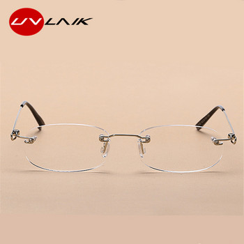 UVLAIK Rimless Γυαλιά Ανάγνωσης Ανδρικά Διαφανή Γυαλιά Ανδρικά Γυναικεία Γυαλιά Πρεσβυωπίας με θήκη 1.5 2.0 2.5 3.0