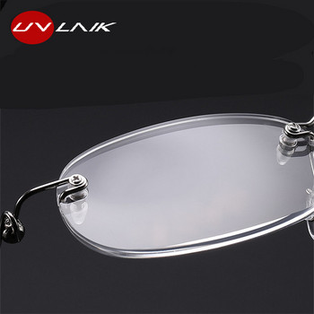 UVLAIK Rimless Γυαλιά Ανάγνωσης Ανδρικά Διαφανή Γυαλιά Ανδρικά Γυναικεία Γυαλιά Πρεσβυωπίας με θήκη 1.5 2.0 2.5 3.0