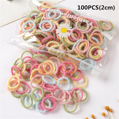 100 kom/torbi šarm Dječji slatki slatkiši Čvrste gumene trake Djevojčice Lijepe elastične trake za kosu Dječji slatki dodaci za kosu