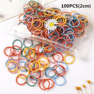 100 kom/torbi šarm Dječji slatki slatkiši Čvrste gumene trake Djevojčice Lijepe elastične trake za kosu Dječji slatki dodaci za kosu