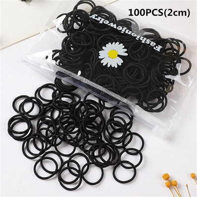 100 kom/torbi šarm Dječji slatki slatkiši Čvrste gumene trake Djevojčice Lijepe elastične trake za kosu Dječji slatki dodaci za kosu