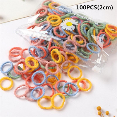 100 kom/torbi šarm Dječji slatki slatkiši Čvrste gumene trake Djevojčice Lijepe elastične trake za kosu Dječji slatki dodaci za kosu