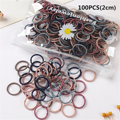 100 kom/torbi šarm Dječji slatki slatkiši Čvrste gumene trake Djevojčice Lijepe elastične trake za kosu Dječji slatki dodaci za kosu