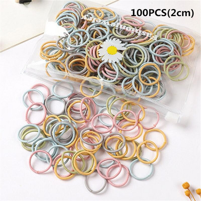 100 kom/torbi šarm Dječji slatki slatkiši Čvrste gumene trake Djevojčice Lijepe elastične trake za kosu Dječji slatki dodaci za kosu