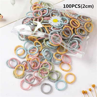 100 kom/torbi šarm Dječji slatki slatkiši Čvrste gumene trake Djevojčice Lijepe elastične trake za kosu Dječji slatki dodaci za kosu
