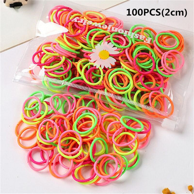100 kom/torbi šarm Dječji slatki slatkiši Čvrste gumene trake Djevojčice Lijepe elastične trake za kosu Dječji slatki dodaci za kosu