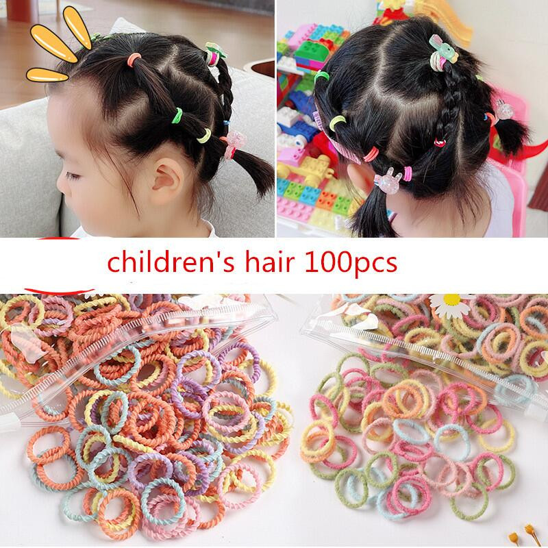 100 kom/torbi šarm Dječji slatki slatkiši Čvrste gumene trake Djevojčice Lijepe elastične trake za kosu Dječji slatki dodaci za kosu