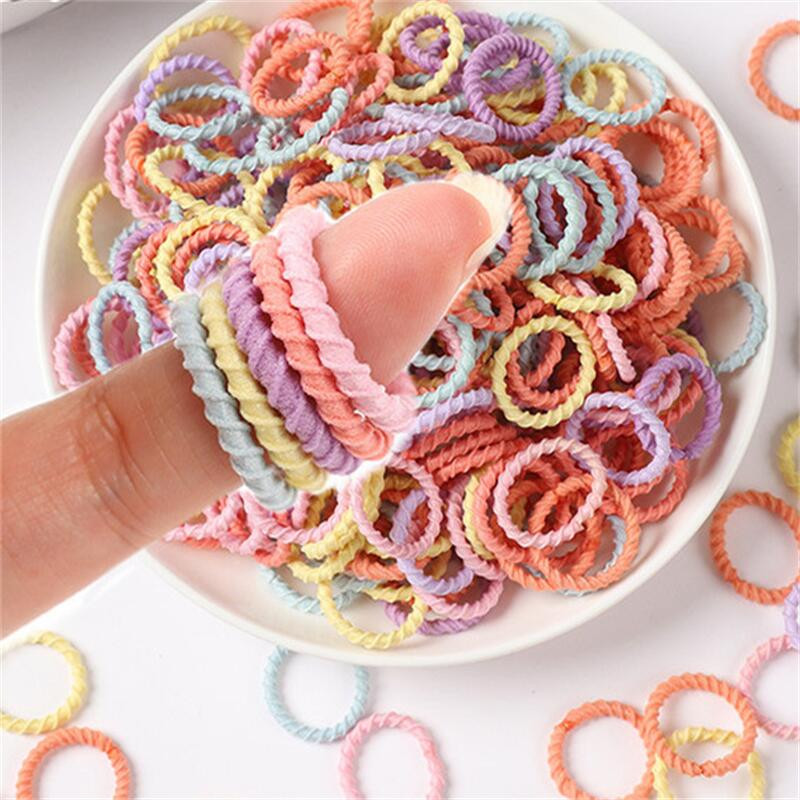 100 kom/torbi šarm Dječji slatki slatkiši Čvrste gumene trake Djevojčice Lijepe elastične trake za kosu Dječji slatki dodaci za kosu