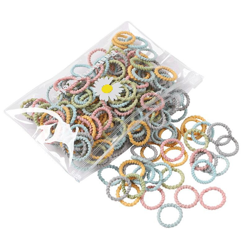 100 kom/torbi šarm Dječji slatki slatkiši Čvrste gumene trake Djevojčice Lijepe elastične trake za kosu Dječji slatki dodaci za kosu