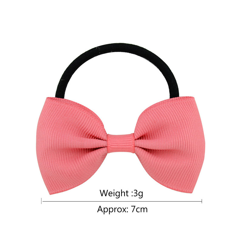 10 бр./Партида Детски аксесоари за коса Еластични ленти за коса с панделка Цветни щипки за коса Модни ленти за глава Държач за опашка за момичета