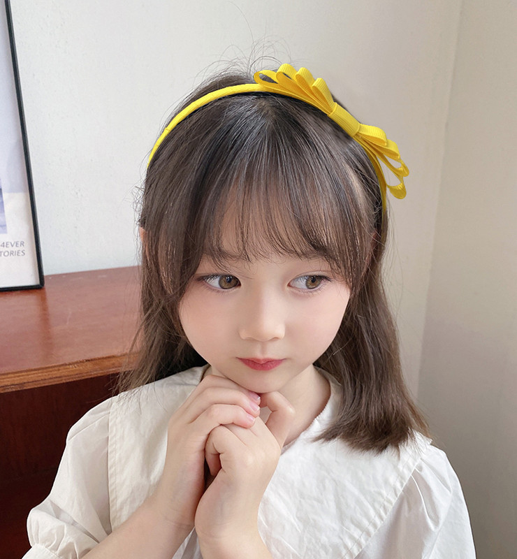 6 bucăți 4" bentițe din plastic pentru fete din țesătură sarg funde de păr Cercete de păr Accesorii de păr pentru fetițe copii