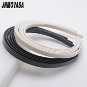 10 kom/lot 8 mm / 10 mm Široki zubi Trake za kosu Plastične trake za glavu za djevojke Nakit za dame Diy Alati Bijelo crni dodatak za kosu