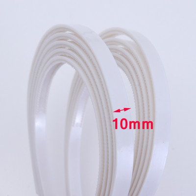 10 kom/lot 8 mm / 10 mm Široki zubi Trake za kosu Plastične trake za glavu za djevojke Nakit za dame Diy Alati Bijelo crni dodatak za kosu
