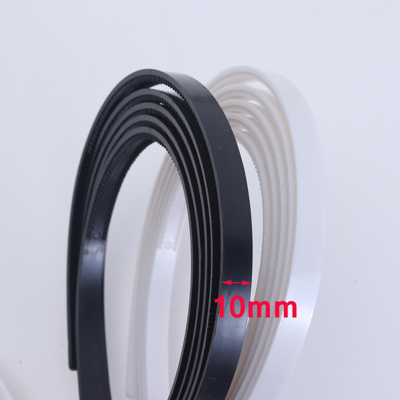 10 kom/lot 8 mm / 10 mm Široki zubi Trake za kosu Plastične trake za glavu za djevojke Nakit za dame Diy Alati Bijelo crni dodatak za kosu