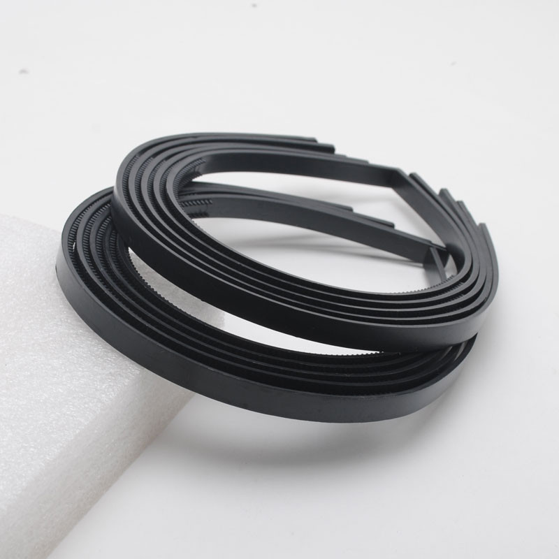 10 kom/lot 8 mm / 10 mm Široki zubi Trake za kosu Plastične trake za glavu za djevojke Nakit za dame Diy Alati Bijelo crni dodatak za kosu