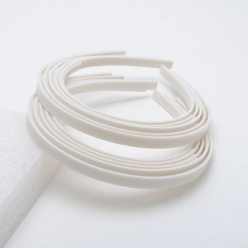 10 kom/lot 8 mm / 10 mm Široki zubi Trake za kosu Plastične trake za glavu za djevojke Nakit za dame Diy Alati Bijelo crni dodatak za kosu