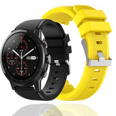 Curea de ceas cu silicagel de 22 mm pentru Huami Amazfit Stratos GTR ceas inteligent de 47 mm pentru bratara Amazfit Pace Stratos 2/2S cu 3 curele