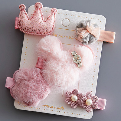 Platnene kopče za kosu za djecu 5/6 kom/komplet baletne zvijezde zeko cvijet Ukosnice za djevojčice Mašne Ukosnice Dodaci za kosu za djevojčice