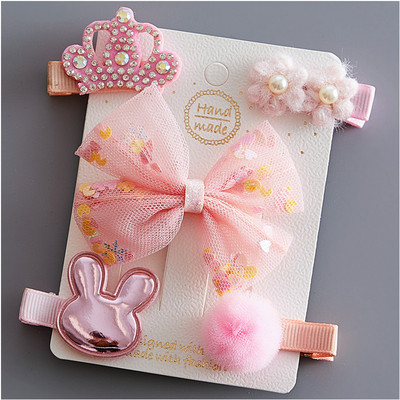 Platnene kopče za kosu za djecu 5/6 kom/komplet baletne zvijezde zeko cvijet Ukosnice za djevojčice Mašne Ukosnice Dodaci za kosu za djevojčice