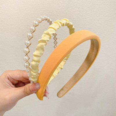 Jauni 3 gab./komplekts Modes matu lentes Sievietes Mazgājiet seju Matu stīpiņa Vasaras korejiešu versija salda Matu Lente Meiteņu Matu Aksesuāri