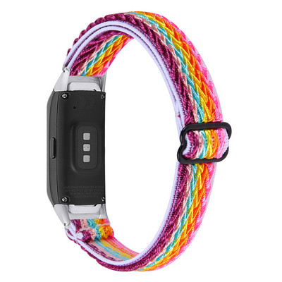 Essidi New Braid Curea elastică din nailon pentru Samsung Galaxy Watch Fit R370 Brățară sport Bucle pentru încheietura mâinii pentru Samsung Fit R370
