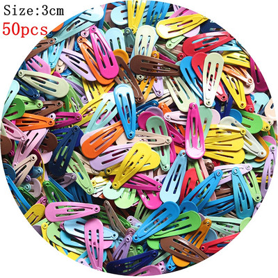 Agrafe de păr din metal de culoare solidă, amestec de 5 cm, pentru fete, agrafe de păr pentru copii, accesorii pentru păr pentru bebeluși, pentru femei, agrafe pentru agrafe