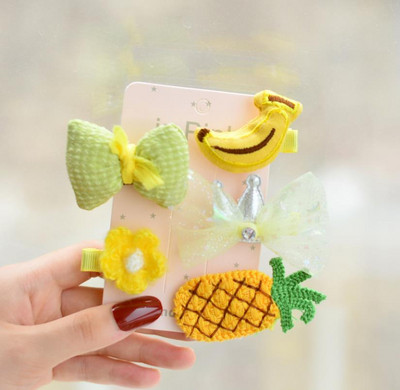 Novi slatki medvjedići mašne za kosu za djevojčice 5 komada dječje kopče u obliku cvijeća za kosu za bebe Dodaci za kosu Dječje ukosnice Ukosnice Pokrivala za glavu TZ85