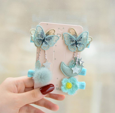 Novi slatki medvjedići mašne za kosu za djevojčice 5 komada dječje kopče u obliku cvijeća za kosu za bebe Dodaci za kosu Dječje ukosnice Ukosnice Pokrivala za glavu TZ85