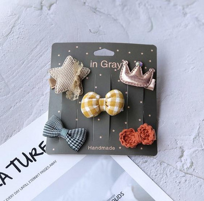 Novi slatki medvjedići mašne za kosu za djevojčice 5 komada dječje kopče u obliku cvijeća za kosu za bebe Dodaci za kosu Dječje ukosnice Ukosnice Pokrivala za glavu TZ85