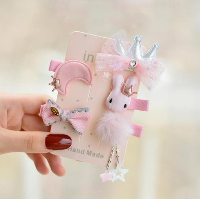 Novi slatki medvjedići mašne za kosu za djevojčice 5 komada dječje kopče u obliku cvijeća za kosu za bebe Dodaci za kosu Dječje ukosnice Ukosnice Pokrivala za glavu TZ85