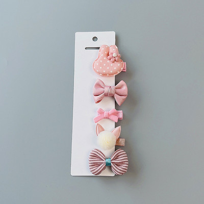 Novi slatki medvjedići mašne za kosu za djevojčice 5 komada dječje kopče u obliku cvijeća za kosu za bebe Dodaci za kosu Dječje ukosnice Ukosnice Pokrivala za glavu TZ85