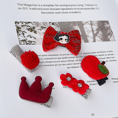 Novi slatki medvjedići mašne za kosu za djevojčice 5 komada dječje kopče u obliku cvijeća za kosu za bebe Dodaci za kosu Dječje ukosnice Ukosnice Pokrivala za glavu TZ85