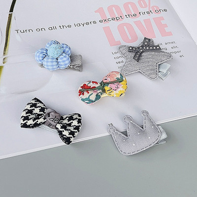 Novi slatki medvjedići mašne za kosu za djevojčice 5 komada dječje kopče u obliku cvijeća za kosu za bebe Dodaci za kosu Dječje ukosnice Ukosnice Pokrivala za glavu TZ85