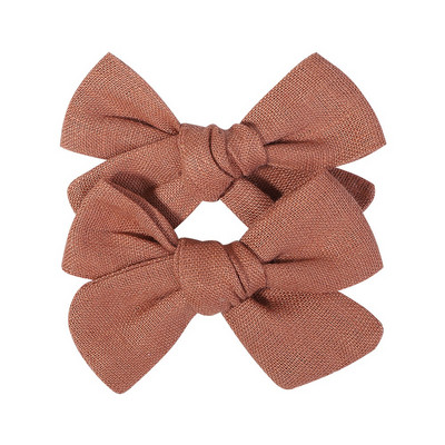 2 kom/lot Nova lanena pamučna mašna za kosu Dječje kopče za kosu za djevojčice Mašna za kosu Ukosnice Jednobojne dječje ukosnice za kosu Ukosnice