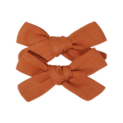 2 kom/lot Nova lanena pamučna mašna za kosu Dječje kopče za kosu za djevojčice Mašna za kosu Ukosnice Jednobojne dječje ukosnice za kosu Ukosnice