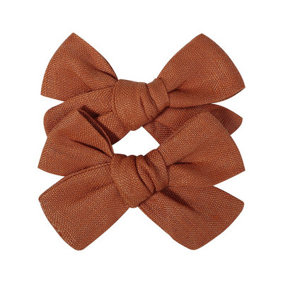 2 kom/lot Nova lanena pamučna mašna za kosu Dječje kopče za kosu za djevojčice Mašna za kosu Ukosnice Jednobojne dječje ukosnice za kosu Ukosnice