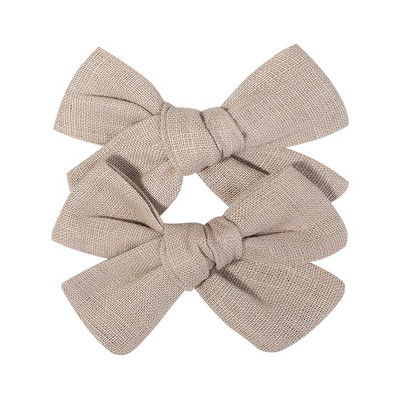 2 kom/lot Nova lanena pamučna mašna za kosu Dječje kopče za kosu za djevojčice Mašna za kosu Ukosnice Jednobojne dječje ukosnice za kosu Ukosnice