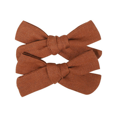 2 kom/lot Nova lanena pamučna mašna za kosu Dječje kopče za kosu za djevojčice Mašna za kosu Ukosnice Jednobojne dječje ukosnice za kosu Ukosnice