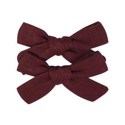 2 kom/lot Nova lanena pamučna mašna za kosu Dječje kopče za kosu za djevojčice Mašna za kosu Ukosnice Jednobojne dječje ukosnice za kosu Ukosnice