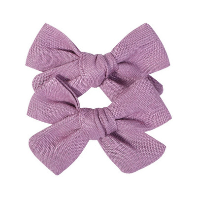 2 kom/lot Nova lanena pamučna mašna za kosu Dječje kopče za kosu za djevojčice Mašna za kosu Ukosnice Jednobojne dječje ukosnice za kosu Ukosnice